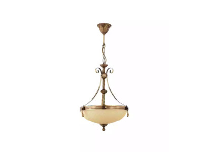 Chandelier Ceiling Light Lamp Ceiling lamp Chandelier Glass Beige Art