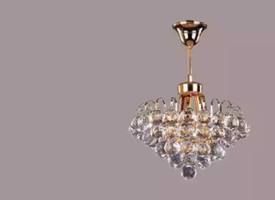 Ceiling lamp Chandelier Chandelier Gold Luster Crystal Lamp
