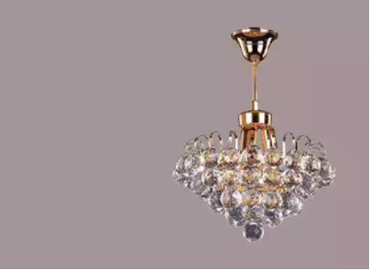 Ceiling lamp Chandelier Chandelier Gold Luster Crystal Lamp
