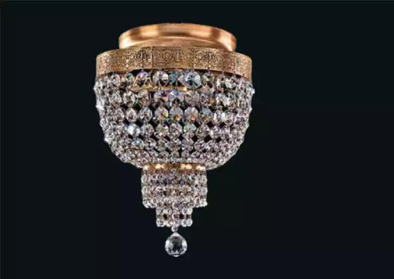 Ceiling chandelier Luxury Gold Chandelier Ceiling lamp Luster Crystal Art