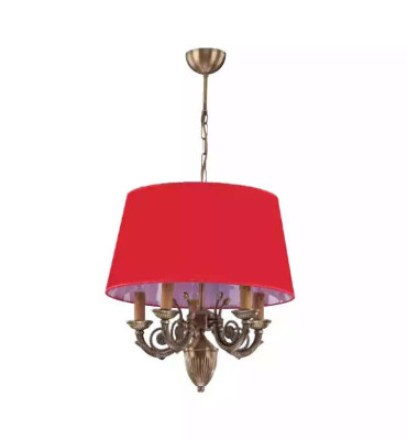 Chandelier Classic Lights Lamps Lamp Gold 50x80 Red