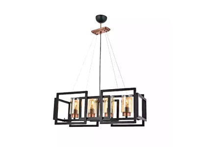 Ceiling lamp chic light fixture for dining room living room shiny glass