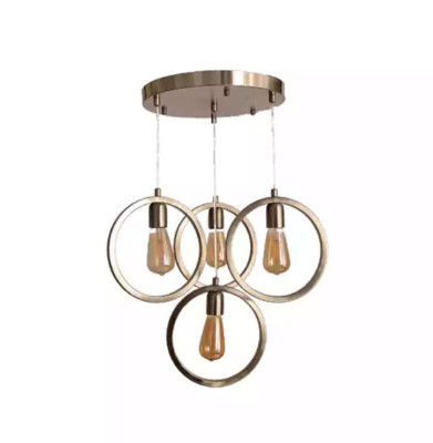 Ceiling lamp modern pendant light living room luxury matt chrome 35x70