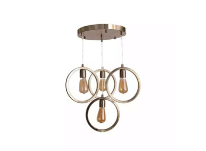 Ceiling lamp modern pendant light living room luxury matt chrome 35x70
