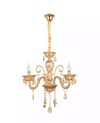 Chandelier Crystal in the living room or chic luxury at home new