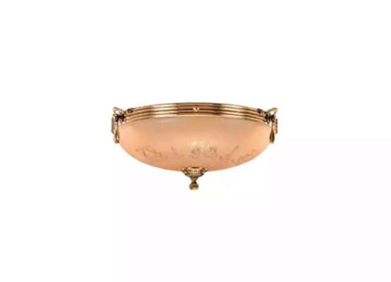Luster Chandelier Ceiling lamp Ceiling Light Lamp Glass Gold Beige