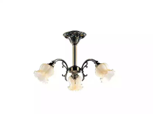 Ceiling chandelier flowers chandelier Chandelier Ceiling lamp Lamp Glass Gray
