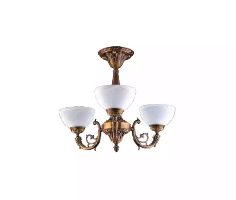 Chandelier Ceiling lamp Luster Ceiling Light Antique Lamp Glass Gold