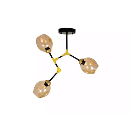 Luster Chandelier Ceiling lamp Ceiling Light Lamps Gold Modern Glass