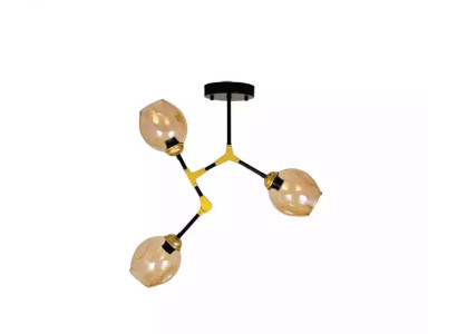 Luster Chandelier Ceiling lamp Ceiling Light Lamps Gold Modern Glass