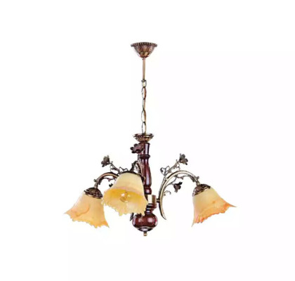 Chandelier Ceiling lamp Flowers Chandelier Chandelier Lamp Glass Beige