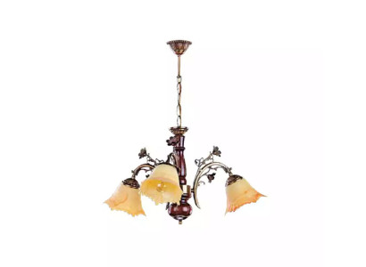 Chandelier Ceiling lamp Flowers Chandelier Chandelier Lamp Glass Beige