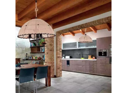 Ceiling lamp Chandelier Chandelier Chandelier Lamp Beige Modern Rope