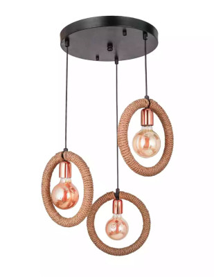 Chandelier Chandelier Ceiling lamp Lamp Glass Brown Modern