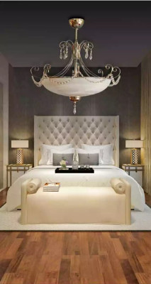 Chandelier Crystal new chic luxury and interior space in the living room