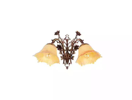 Wall lamp wall lights wall lamp chandelier wall lamp flowers glass brown