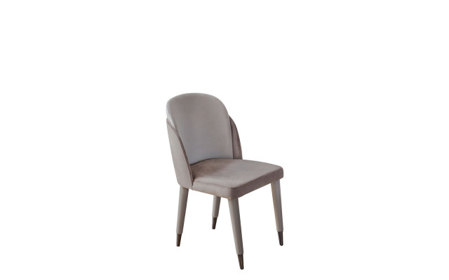 Light gray Dining chairs Kitchen chairs Designer Upholstery Dining room Furniture