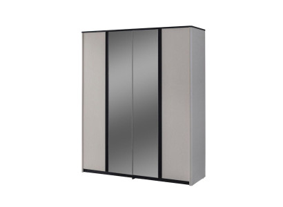 Gray bedroom cabinet designer mirror cabinet Wood Wardrobe