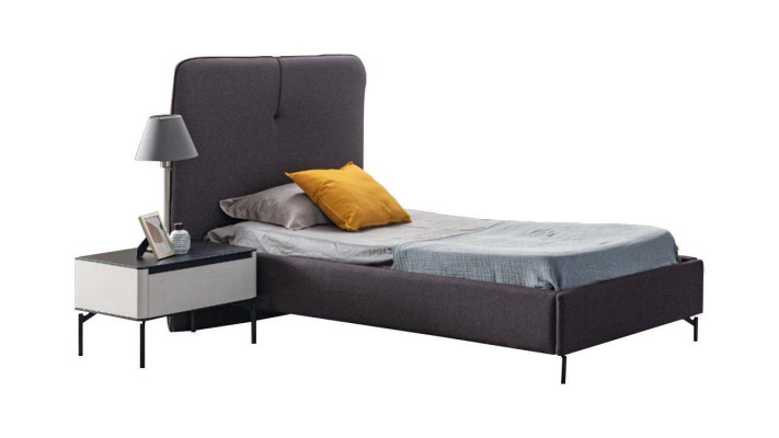 Gray children's furniture designer children's bed wood bedside table luxury suite