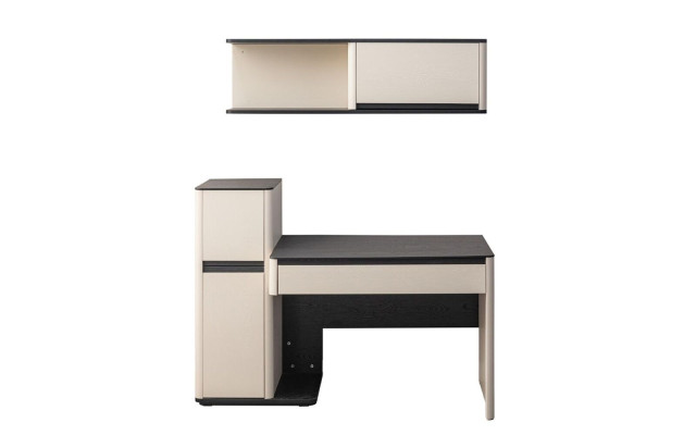 White Modern Desk Designer Children Computer Desk Wall Cabinet