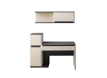 White Modern Desk Designer Children Computer Desk Wall Cabinet