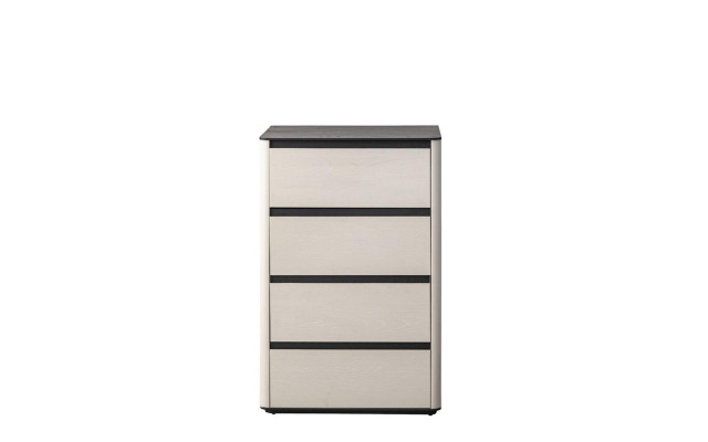Beige Wood Chest of drawers 4-door wooden cabinet Bedroom Elegant add-on cabinet