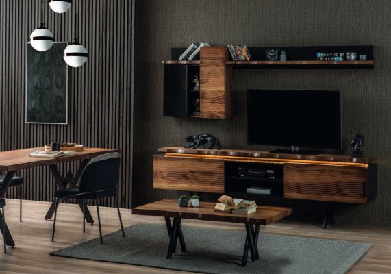 Modern Brown Coffee table Living room Luxury Coffee table Side table