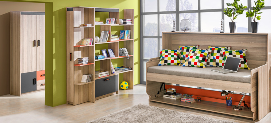 Wardrobe Wardrobe Wall Unit Bedroom Youth Room Choice of color new