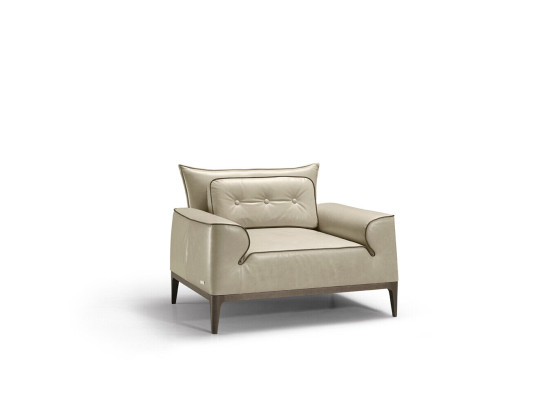 Design Leather Armchair Living room Lounge Luxury Chair Design Furniture Brown Prianera