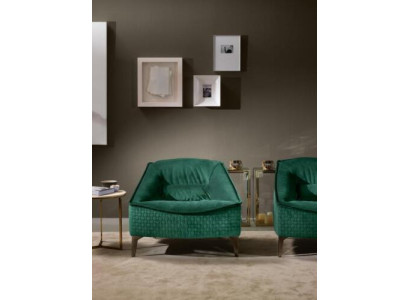 Armchair Single Seater Luxury 1Seater Upholstery Seat Designer Textile Seat Fabric Modern