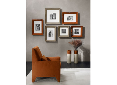 Armchair Seat Modern Design Living room Upholstery Single Seater Textile Brown Style Luxury