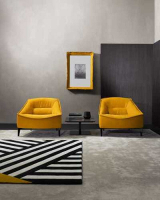 Armchair Upholstery Seater Modern Design Leather Relax Armchair Lounge Luxury Living room