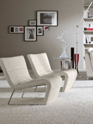 Armchair without armrest luxury upholstery design furniture Italian style textile blue