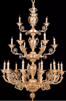 Luxury Palace Light fixture Ceiling lamp Chandelier Ceiling light Living room 120x220cm