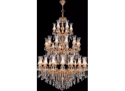 Chandelier Luster Glass Ceiling lamp xxl Light fixture Gallery Crystal Lamp
