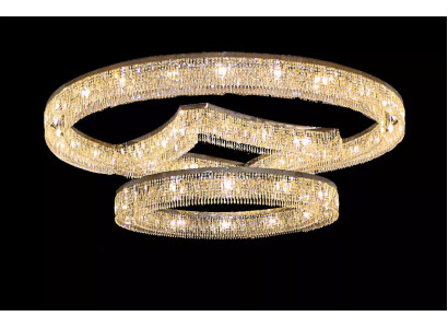 Chandelier from chrome-plated stainless steel Crystal in foyer luxury new