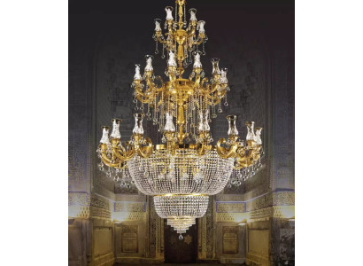 Chandelier pendant light foyer living room luxury gloss lamp 360 cm