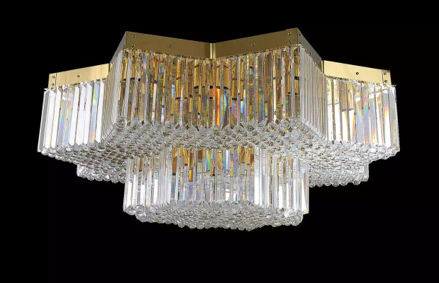 Chandelier Crystal Lamp 120x40 Ceiling light Luxury Ceiling lamp Living room