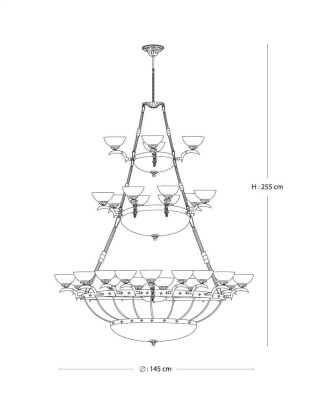 Chandelier Lamp hanging lamp crystal lamp Ceiling light Lamps 145x255