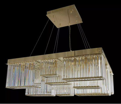 Chandelier Gold Color Beautiful Ceiling Crystal Lamp Living room Luxury
