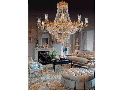 Luxury Ceiling light Chandelier Ceiling lamp Luster Gold Crystal Lamp