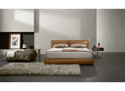 Double bed Upholstery Bed Luxury Bedroom Beds Double Bed Frame Brown Furniture