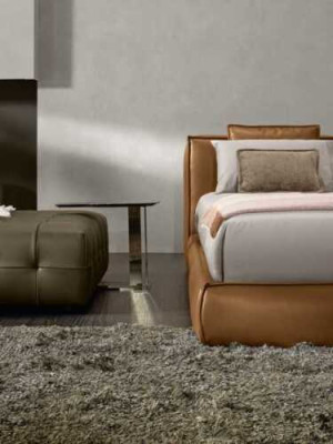Double bed Upholstery Bed Luxury Bedroom Beds Double Bed Frame Brown Furniture