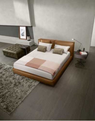 Double bed Upholstery Bed Luxury Bedroom Beds Double Bed Frame Brown Furniture