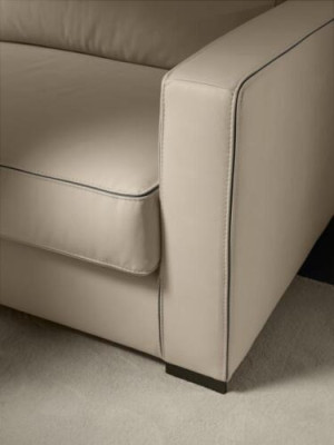 Design Textile 3 Seater Gray Couch Elegant Sofa Upholstery Prianera Living room