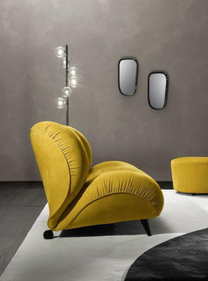 Armchair Single Seater Luxury Upholstery Furniture Living room Single Seater Armchair Textile Lounge