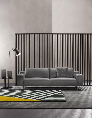 Three Seat Luxury Sofa 3 Seater Sofas Seat Design Couch Furniture Style Leather Black