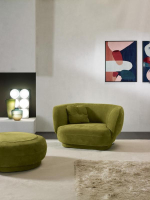 Armchair Seat Green Prianera Design Living room Upholstery Single Seater Furniture Luxury Style