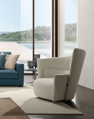 Armchair Seat Modern Design Living room White Italian Style Luxury Prianera new