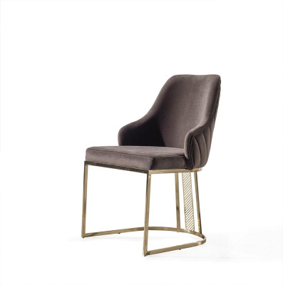 Modern Dining room chair Kitchen chairs Luxury Design Chair Armchairs Brown new
